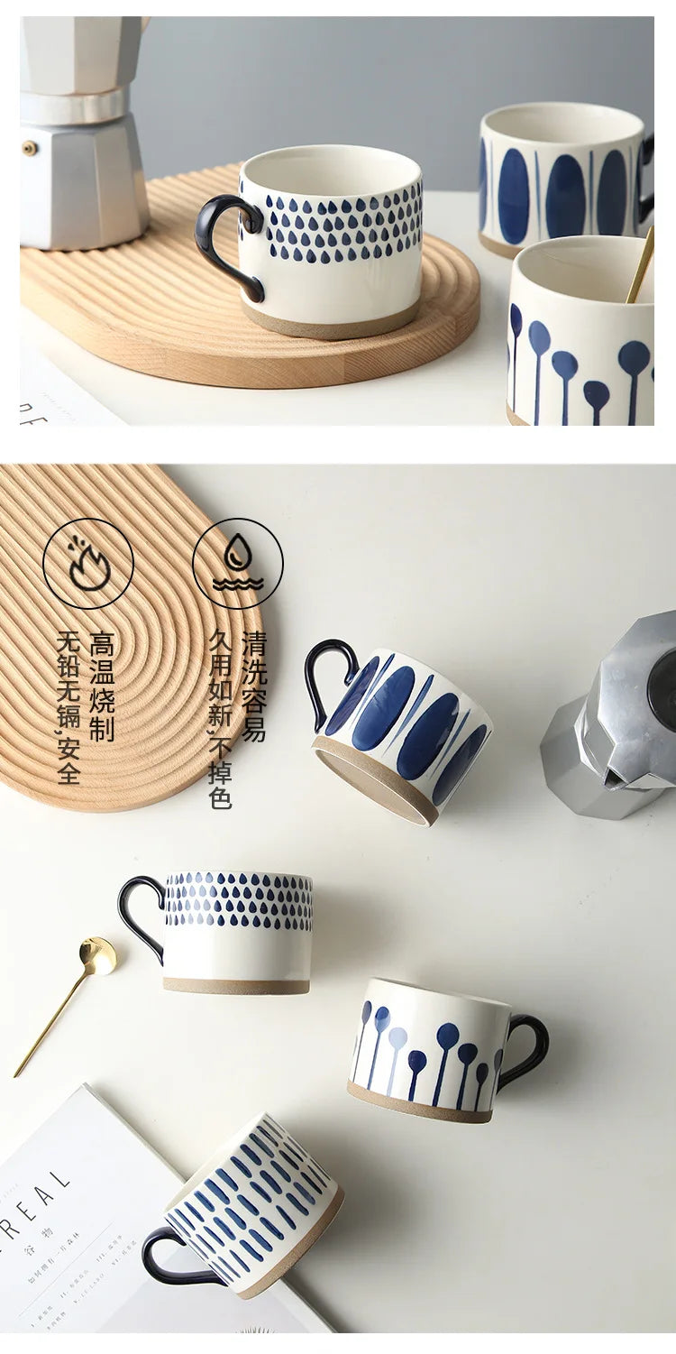Taza de café de cerámica estilo japonés | Vajilla elegante para todos