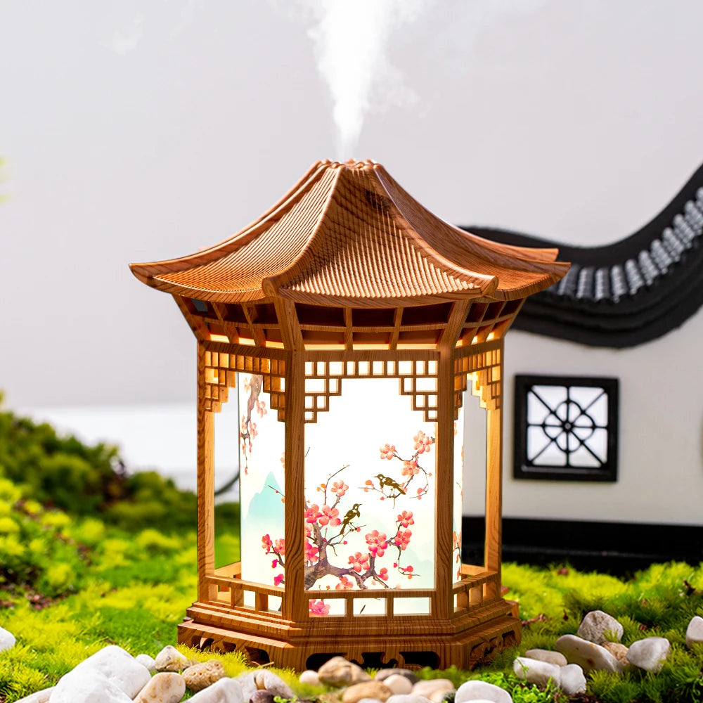 Unique Chinese Style Humidifier | Creative Night Light & Spray