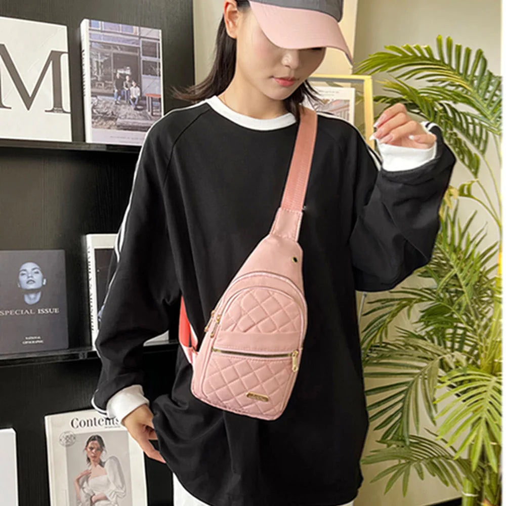 Waterproof Chest Bag for Women | Fashionable Anti-Theft Sling Backpack