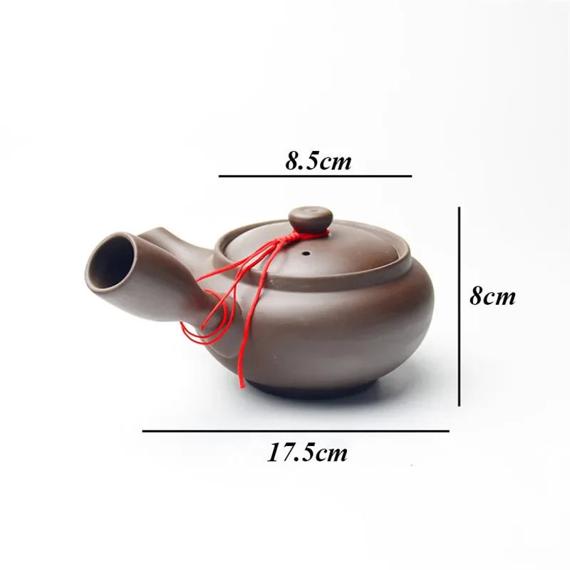Elegante tetera hecha a mano de arcilla púrpura | Juego de té chino Kung Fu