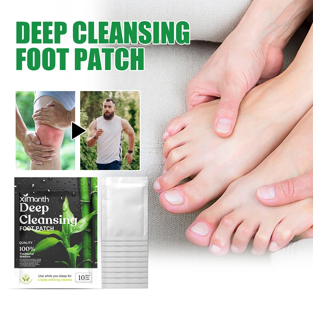 Natural Detox Foot Patches for Stress Relief & Deep Sleep