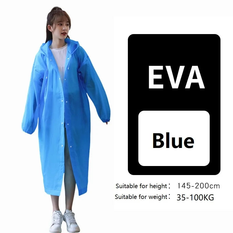 Women's Waterproof Raincoat | Lightweight Folding Poncho for Rainy Days
