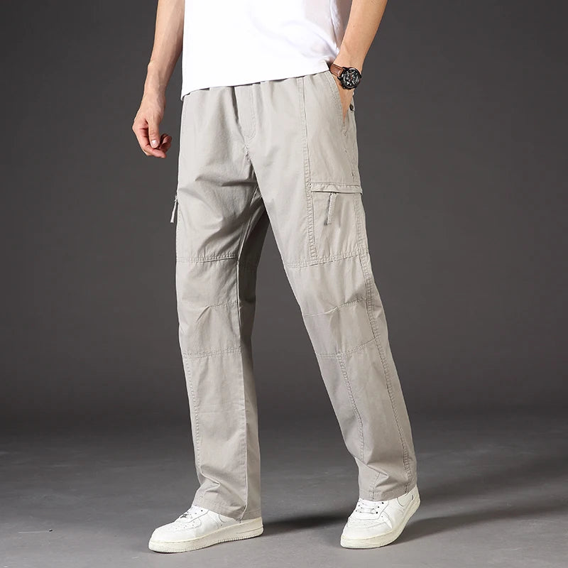 Men's Cotton Cargo Pants | Casual Sports Sweatpants for Every Day