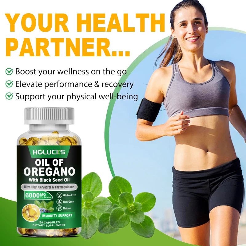 Organic Oregano Oil Softgels | Digestive & Immune Support