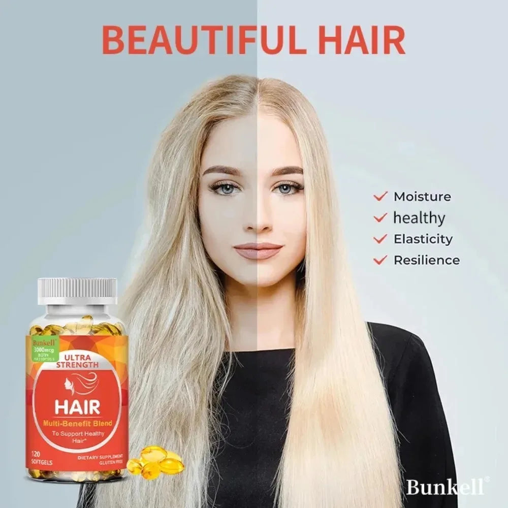 Biotin & Keratin Supplement | Hair Growth, Skin & Nails Support