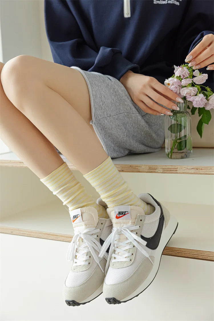 Casual Striped Women's Socks | Trendy Harajuku Streetwear