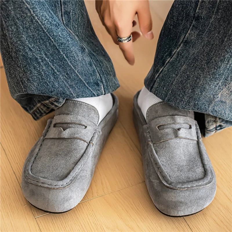 Comfortable Men's Casual Leather Loafers | Perfect for Driving