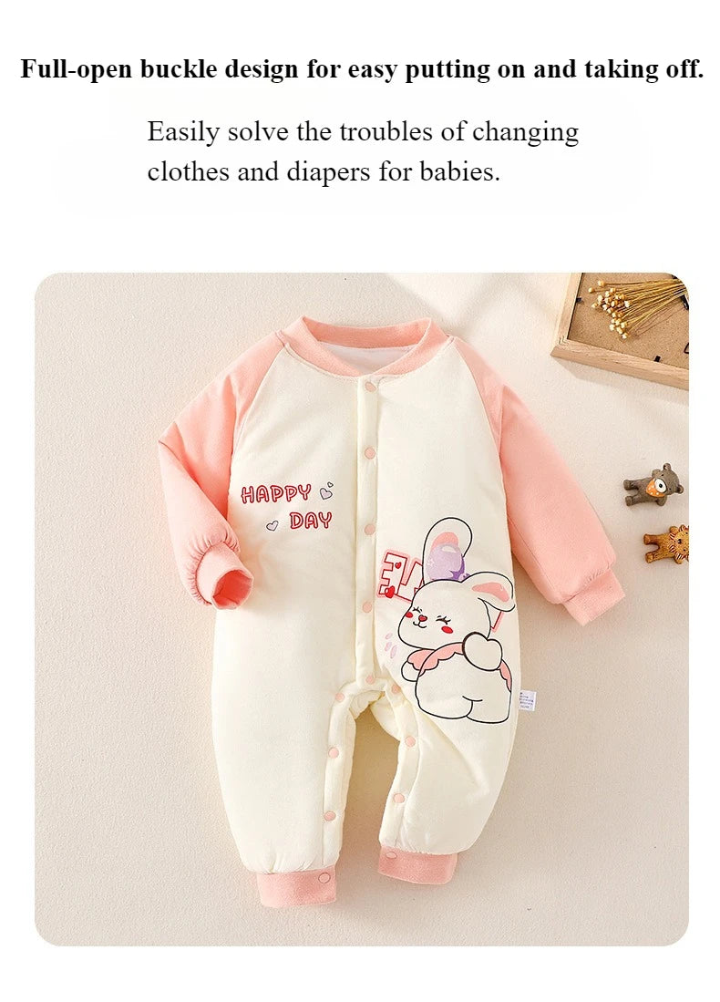 Thickened Baby Onesie | Adorable Patterns for Winter Comfort