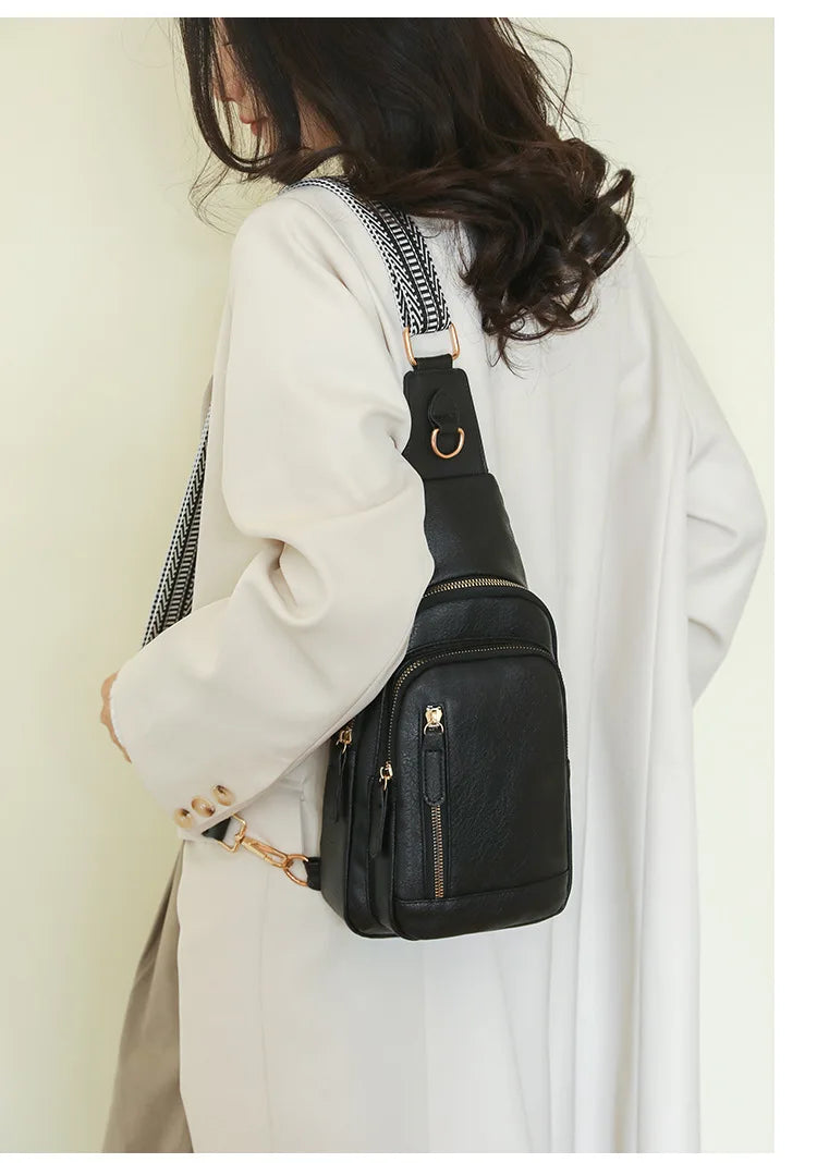 Stylish PU Leather Women Sling Bag | Versatile Crossbody Pack