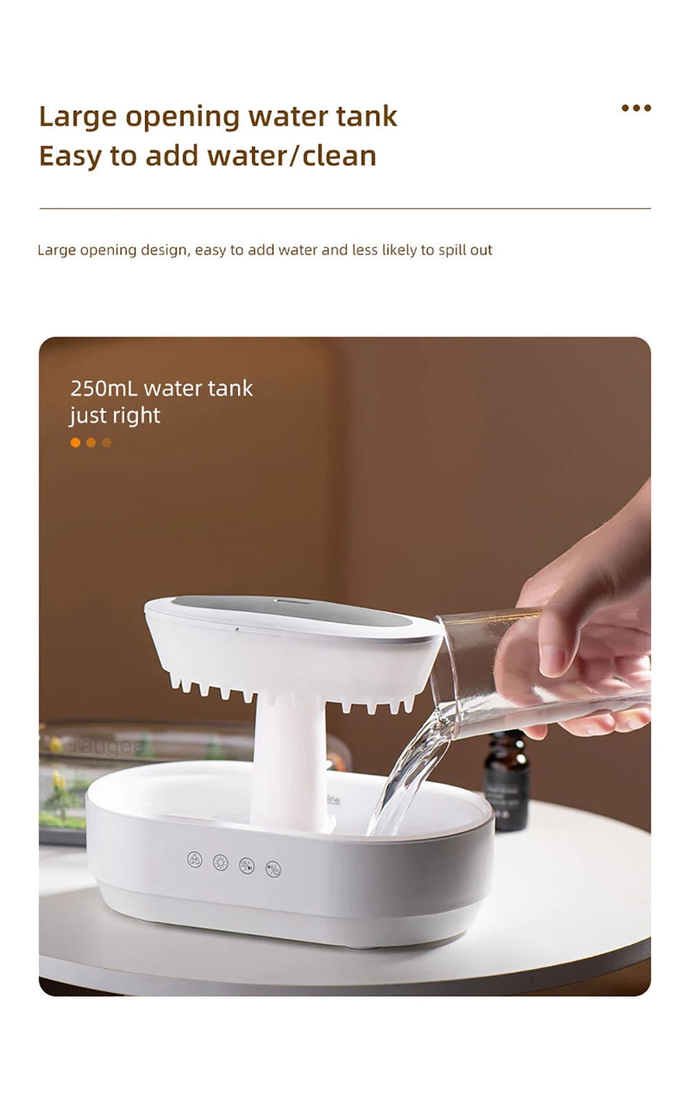 Essential Oils Humidifier and Aromatherapy Diffuser with Music