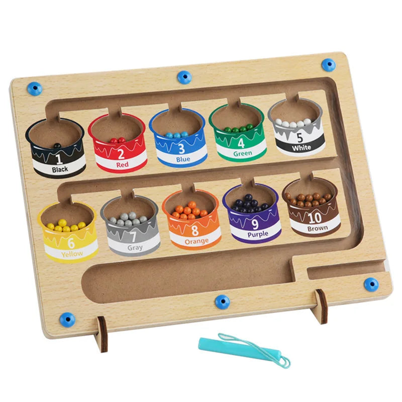 Children's Montessori Magnetic Pen Ball Game | Fun Learning Toy