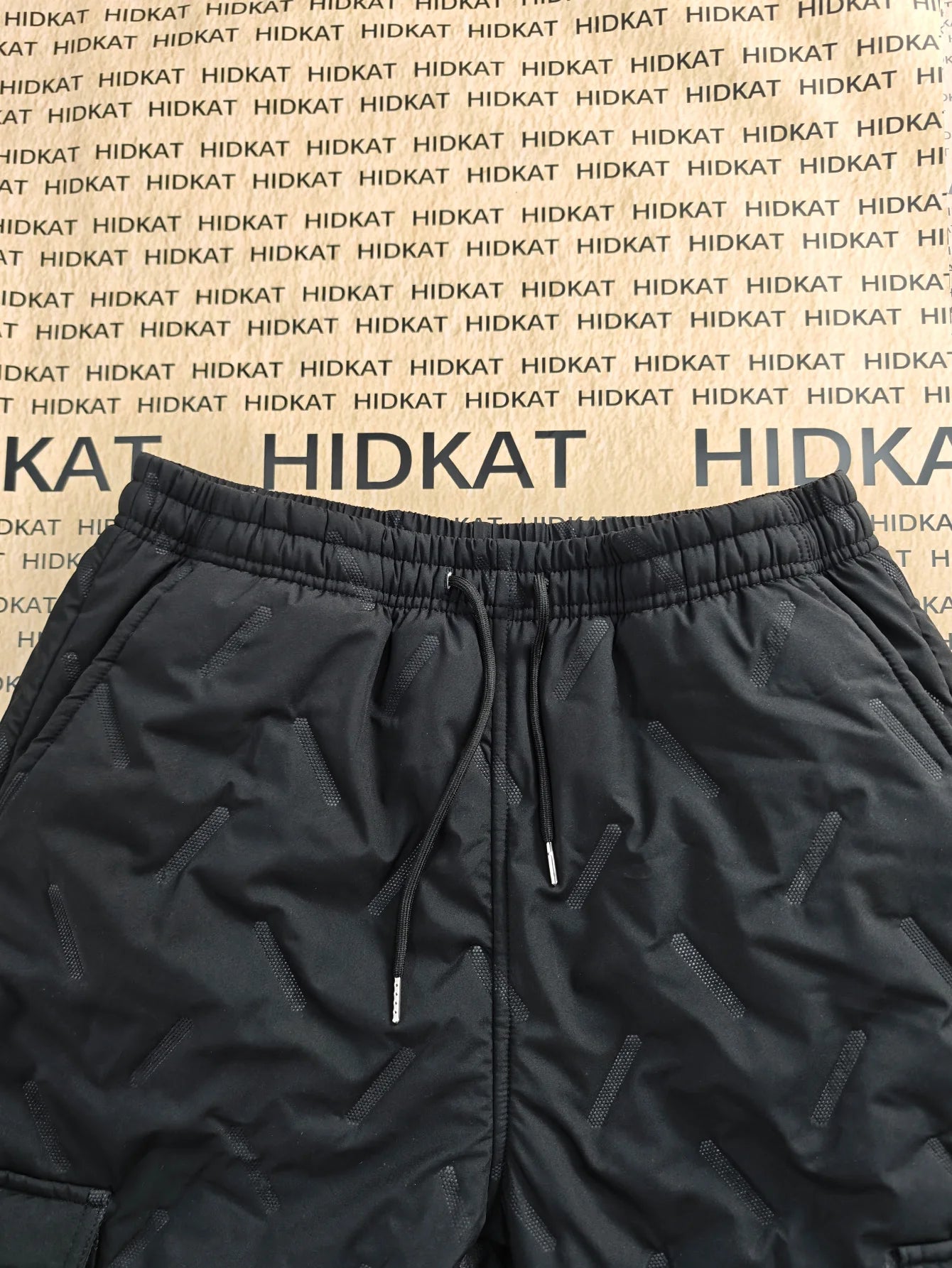 Men's Insulated Fleece-Lined Cargo Pants for Winter Warmth