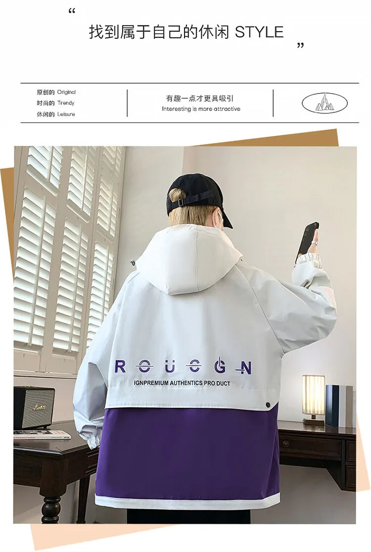 Classic Men's Hooded Casual Jackets | Stylish Windproof Coats