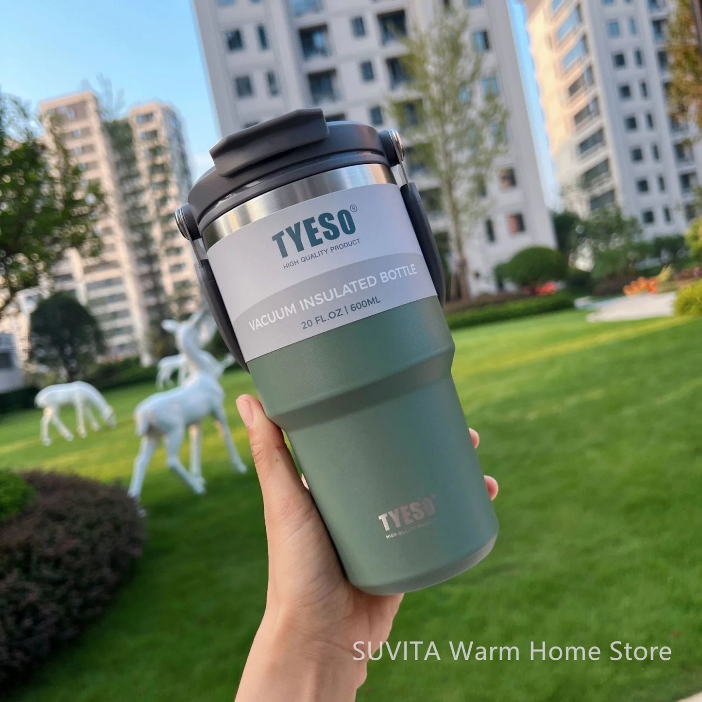 Large Capacity Stainless Steel Coffee Tumbler | Thermal Insulated Mug