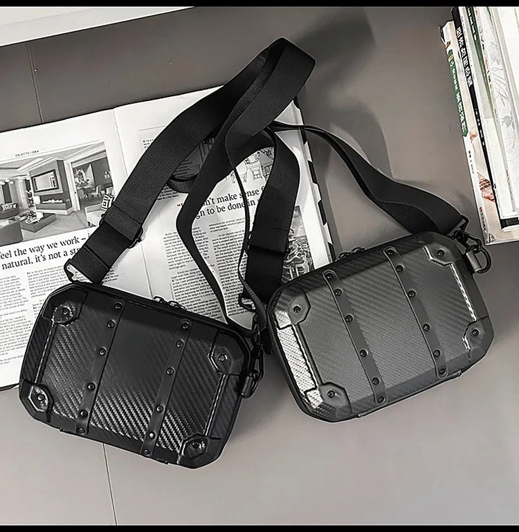 Luxury Mini Messenger Bag for Men | Stylish Pu Leather Crossbody
