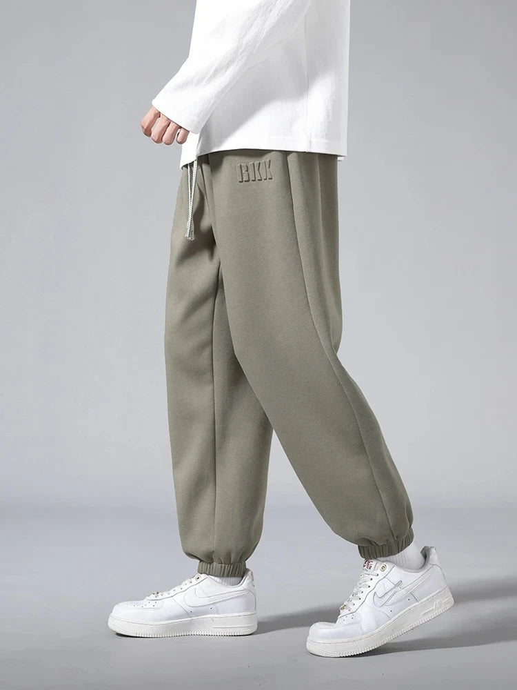 Big Size Men's Tapered Sweatpants | Comfortable Jogger Pants