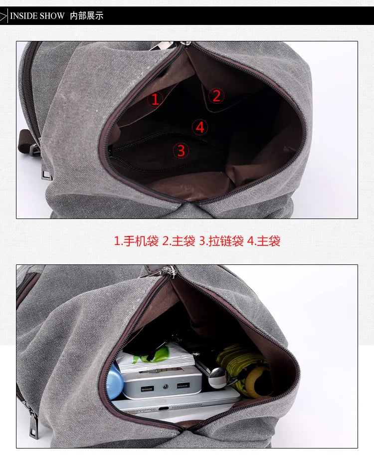 Stylish Vintage Canvas Women Backpack | Fashionable Casual Bag