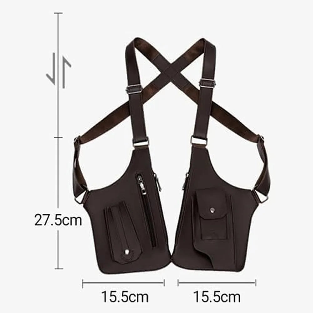 Bolso de hombro táctico antirrobo para hombre | Equipo para exteriores con múltiples bolsillos