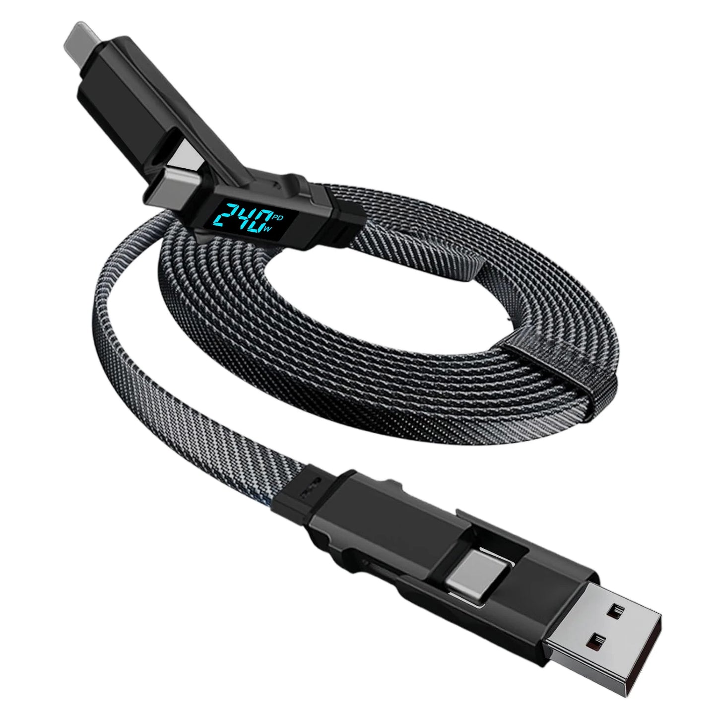4 In 1 Fast Charging Multi Port USB Cable | Universal Charger Cord