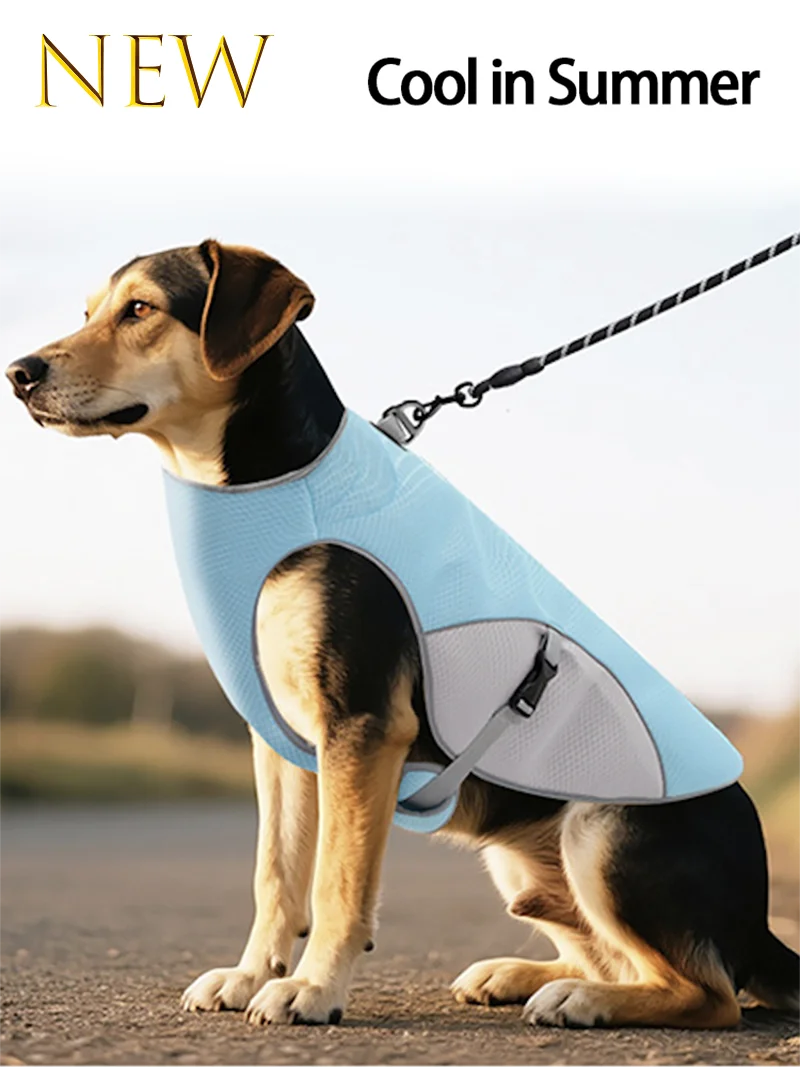 New Pet Dog Cooling Vest Clothes Reflective Coat Cool Jacket Harness For Small Medium Large Dog Cats Clothing in Summer