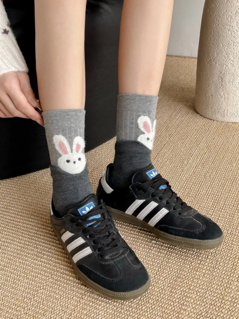 Cute Cartoon Animal Socks for Women | Kawaii Mid-Calf Style