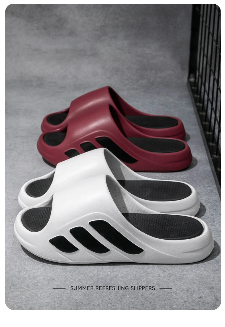 Men's High Aesthetic Anti-Slip Beach Slippers | Comfortable Slides