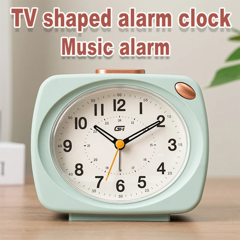 Modern Music Alarm Clock with Snooze and Night Light Function