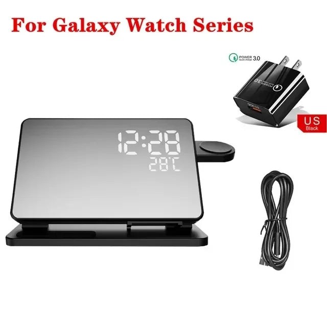 4-in-1 Wireless Charger Stand | Fast 30W Charging Solution