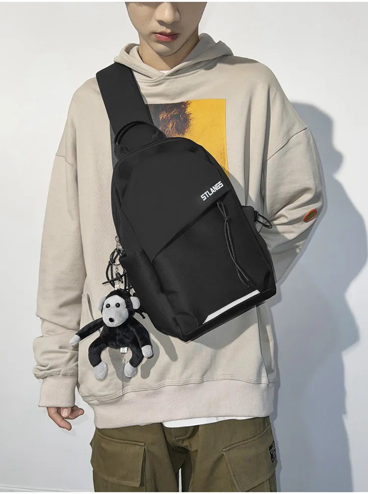 Unisex Korean Style Crossbody Bag | Lightweight & Portable