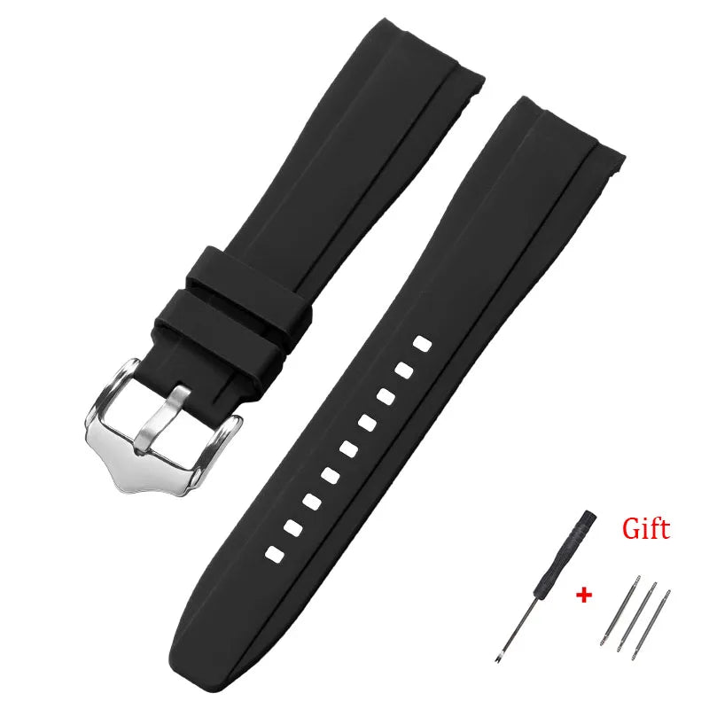 High Quality Silicone Watch Band | 20mm & 22mm Waterproof Straps