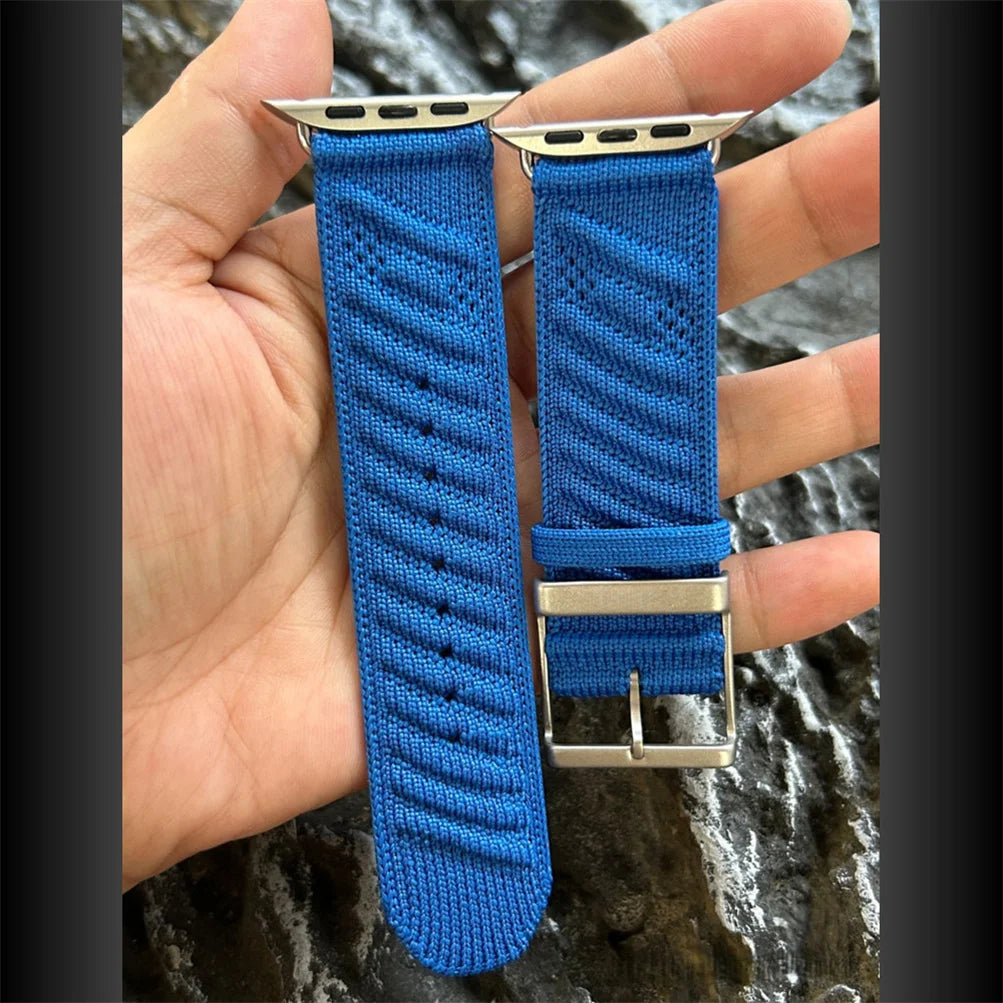 Navy Blue Nylon Strap for Apple Watch | Stylish & Comfortable Band