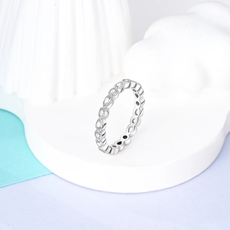 High-Quality 925 Sterling Silver Infinite Love Ring for Women