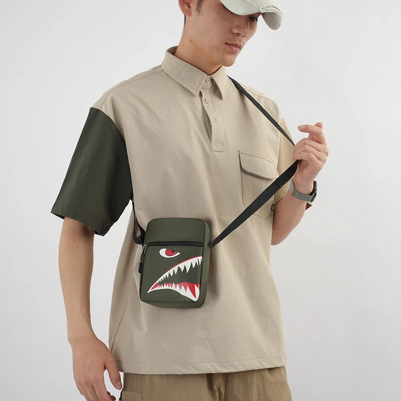 Men's Casual Oxford Crossbody Bag | Stylish Adjustable Travel Pouch