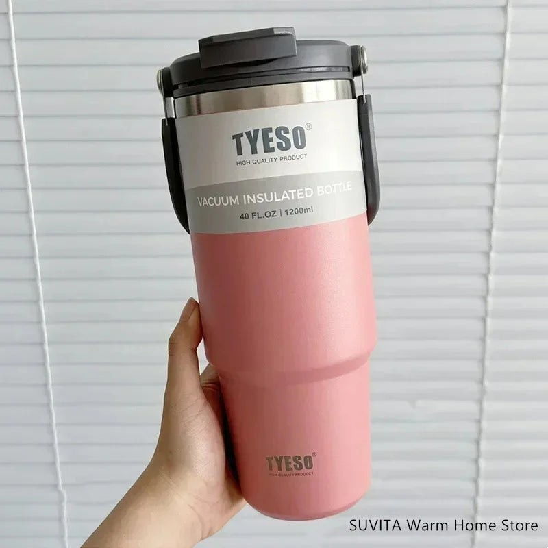 Large Capacity Stainless Steel Coffee Tumbler | Thermal Insulated Mug