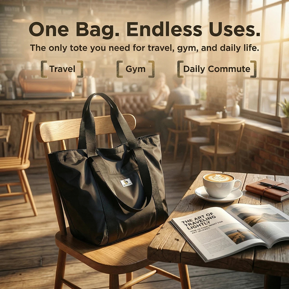 Foldable Travel Bag | Multifunctional Tote for Fitness & Swim