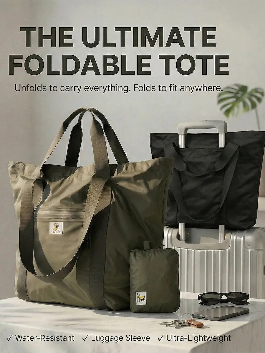 Foldable Travel Bag | Multifunctional Tote for Fitness & Swim