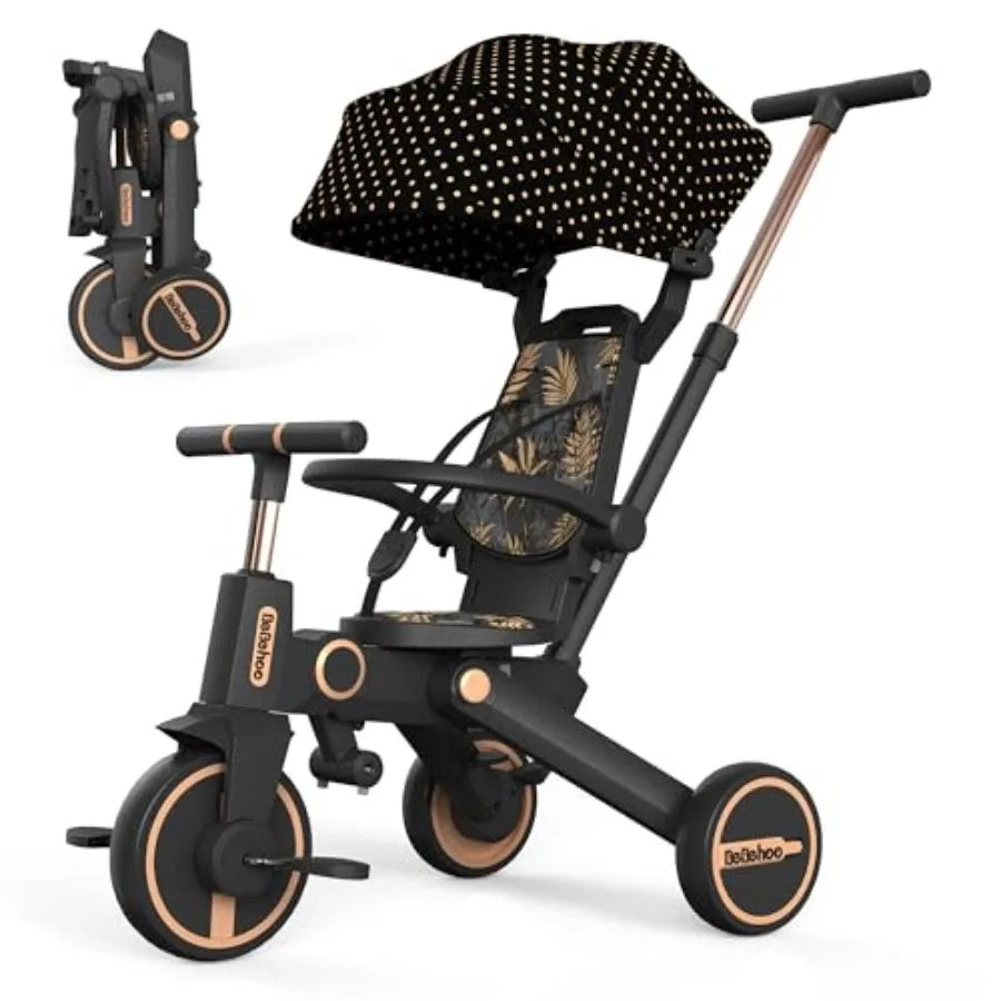 Foldable Toddler Tricycle Stroller | 7-in-1 Fun Riding Solution