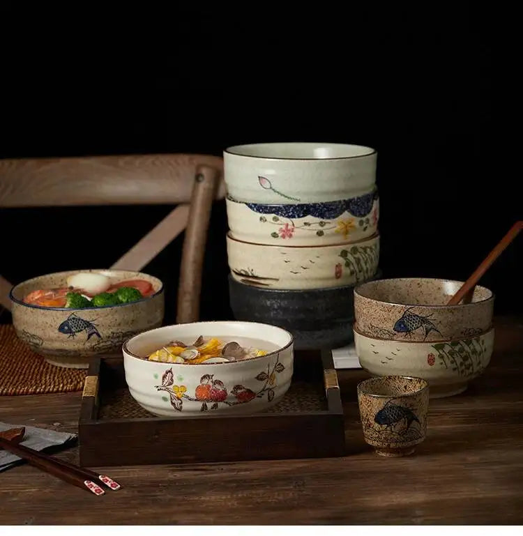 Elegante Bol de Cerámica para Ramen | Perfecto para Sopas y Fideos