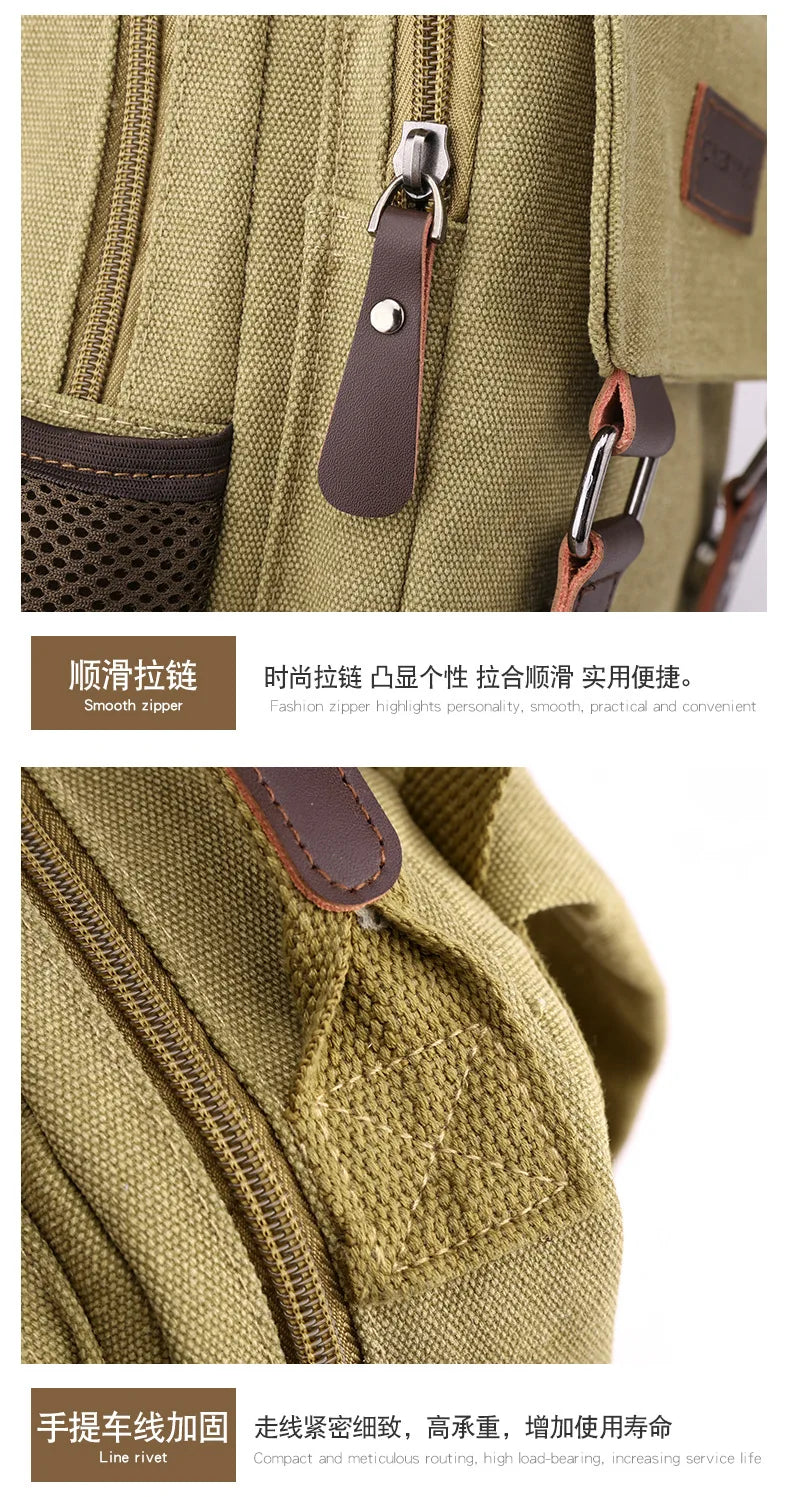 Multifunctional Canvas Chest Bag | Sleek Travel Companion