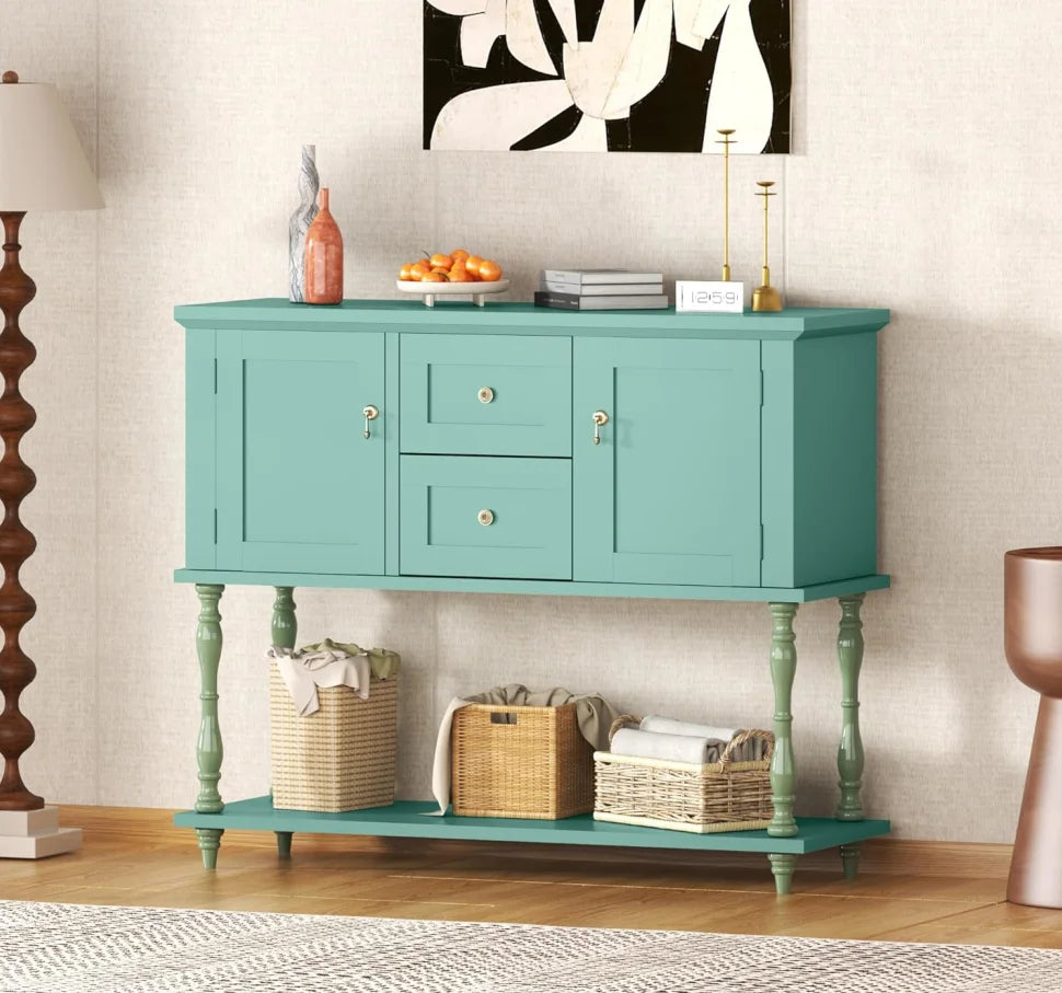 Farmhouse Console Table with Drawers | Stylish Entryway Storage