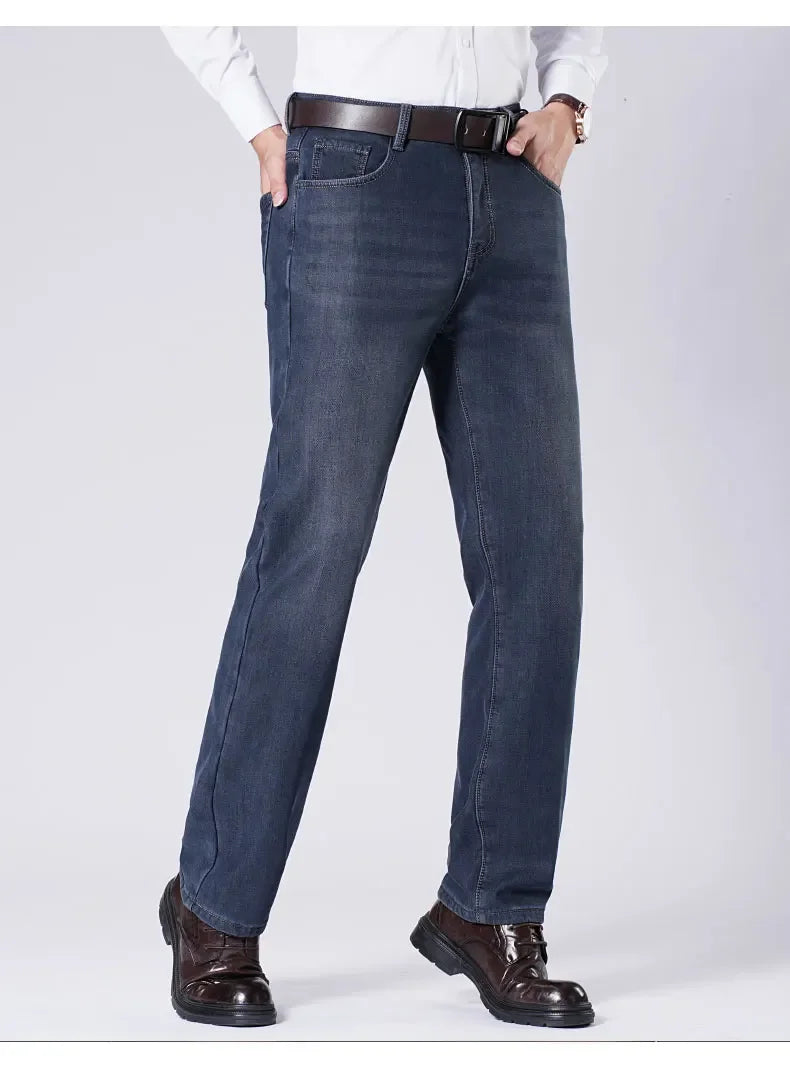 Men's Winter Jeans | Thick Plush Velvet Denim Pants for Comfort