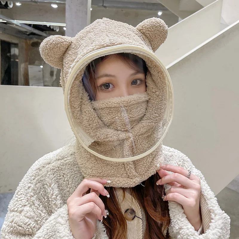 Unisex Windproof Full Face Mask Beanie | Warm Fleece Winter Hat