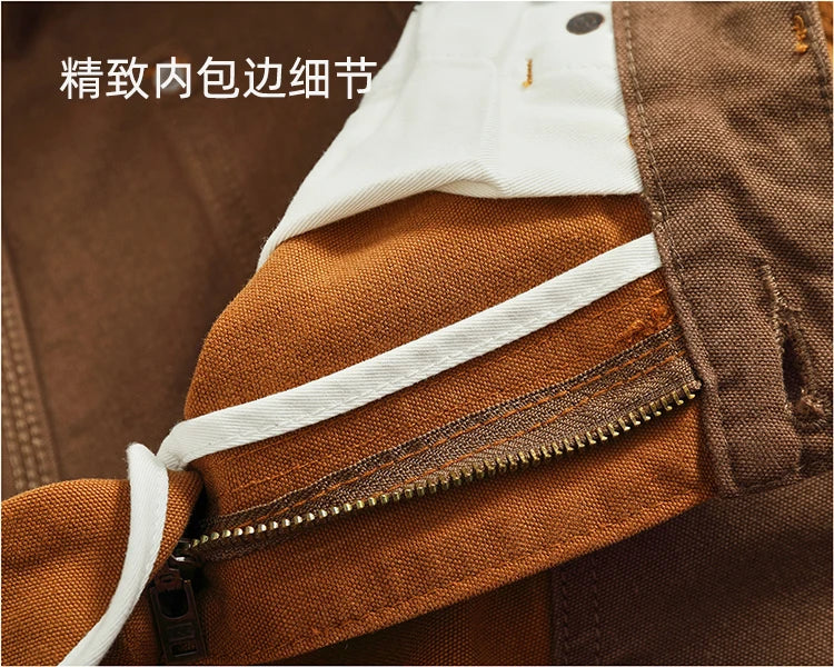 Vintage Cargo Overalls for Men | Stylish Heavy Canvas Pants