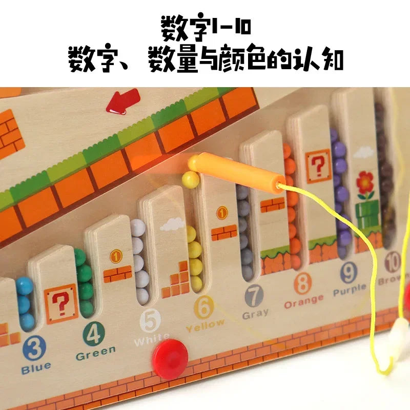 Magnetic Color and Number Maze Learning Toy for Kids | Educational Fun