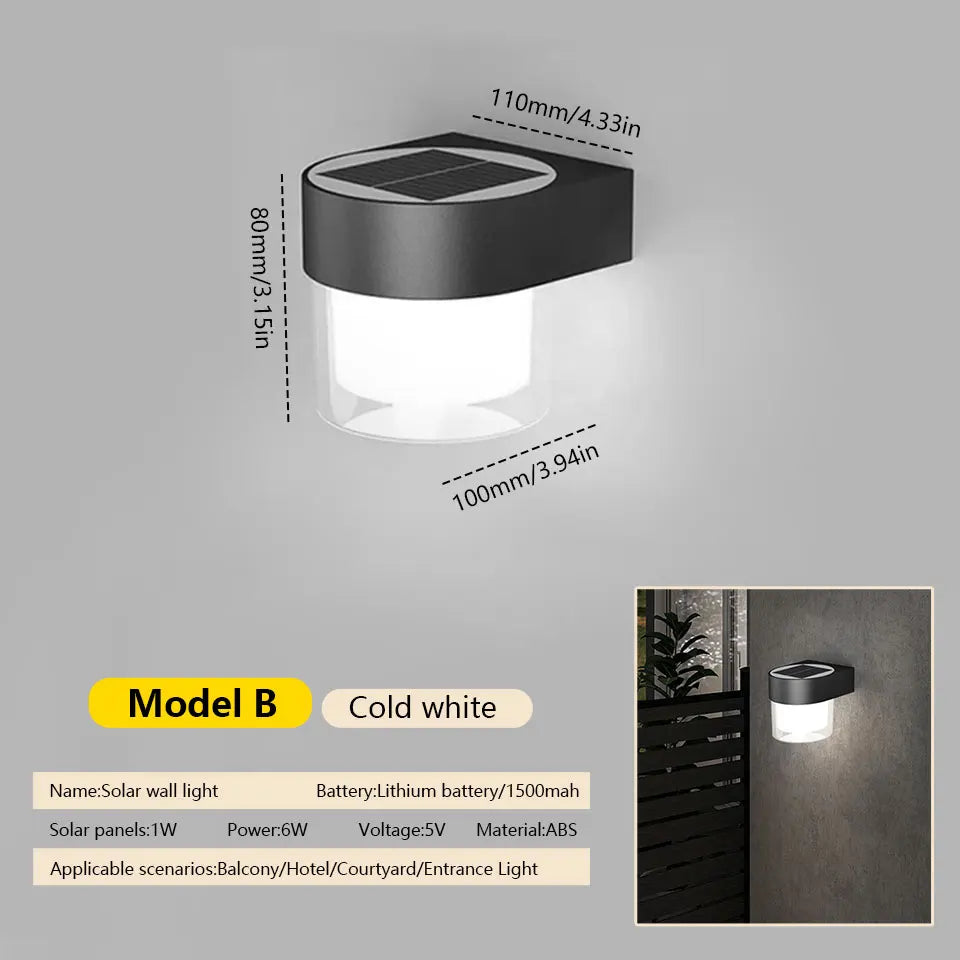 LED Solar Wall Light | Eco-Friendly Outdoor Lighting Solution