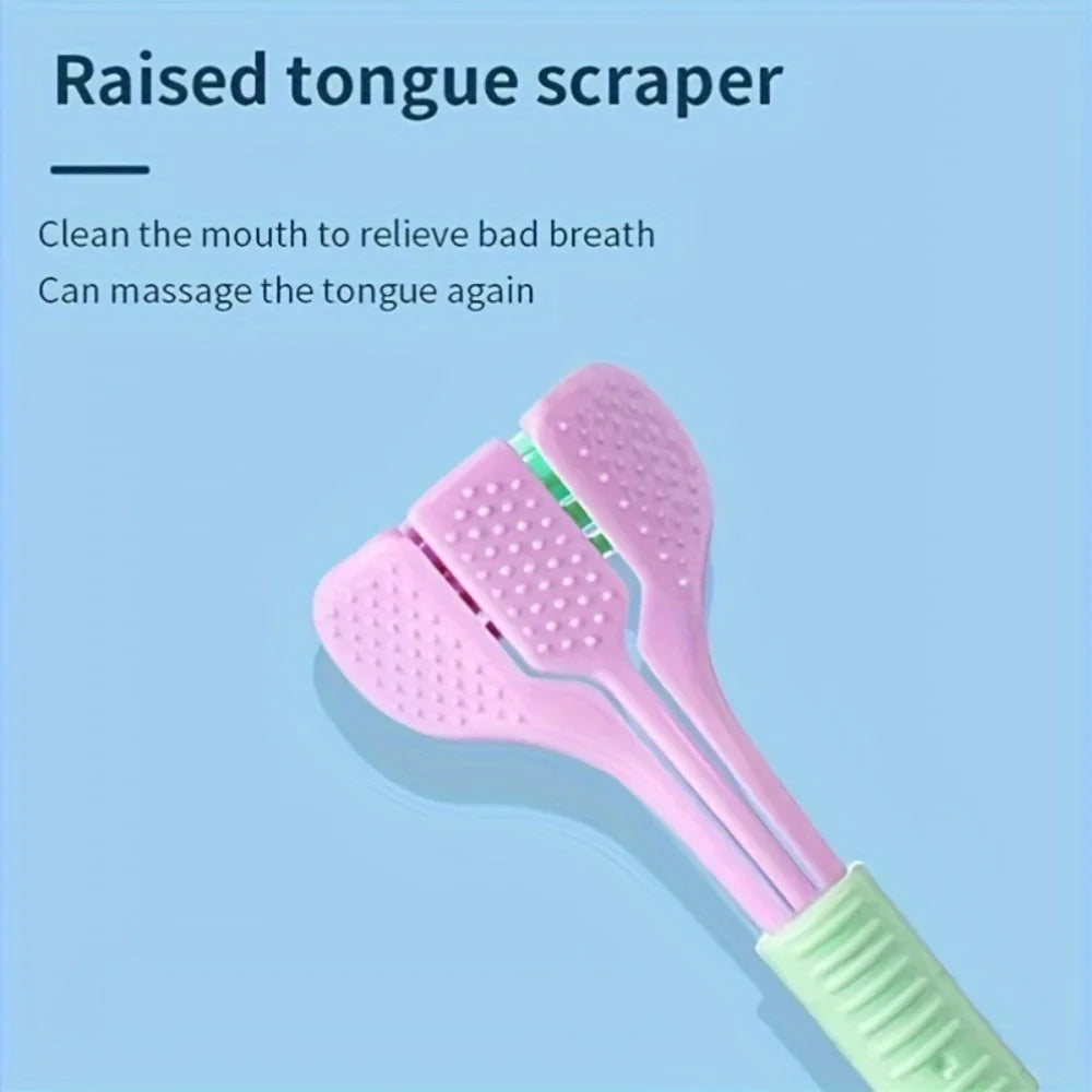 Three-Sided Toothbrush with Ultra-Fine Soft Bristles for Deep Cleaning