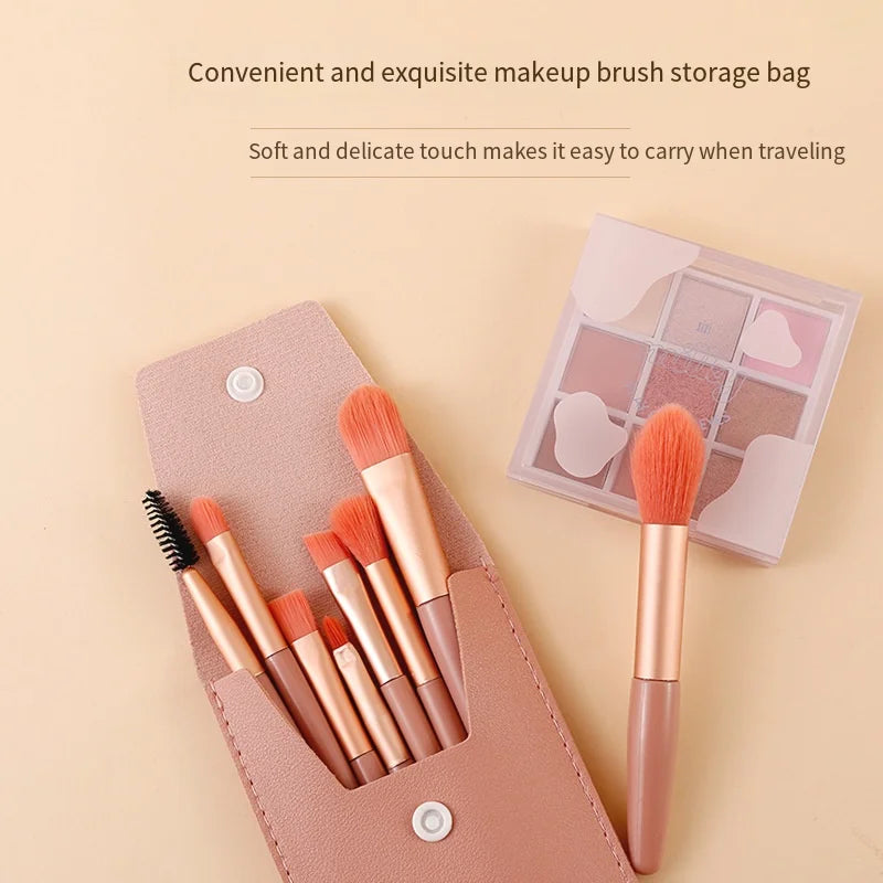 8PCS Professional Makeup Brush Set | Flawless Application Tools