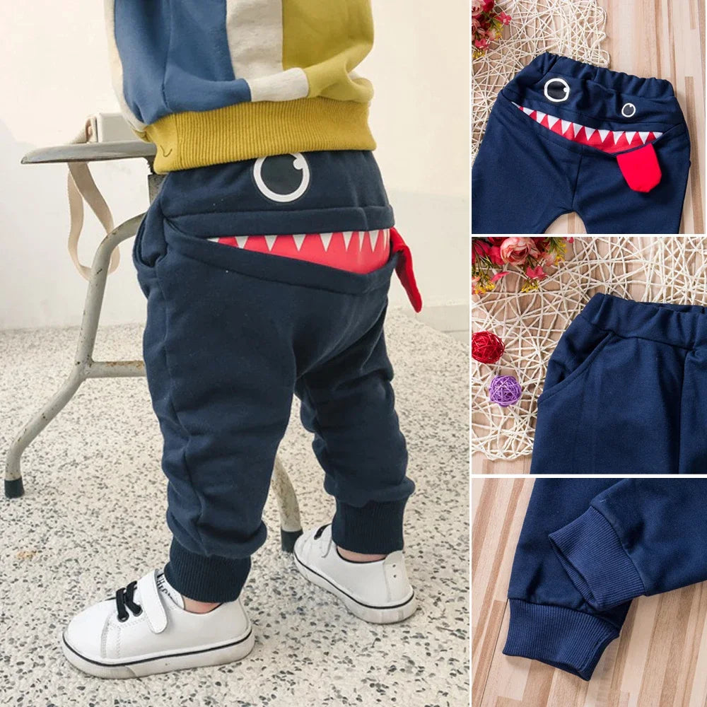 Cute Cartoon Baby Pants for Toddlers | Adorable Monster Design