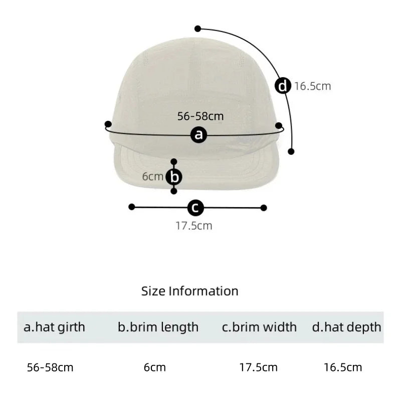 Ultralight Quick Drying Running Caps for Outdoor Sports