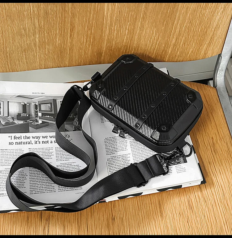 Luxury Mini Messenger Bag for Men | Stylish Pu Leather Crossbody